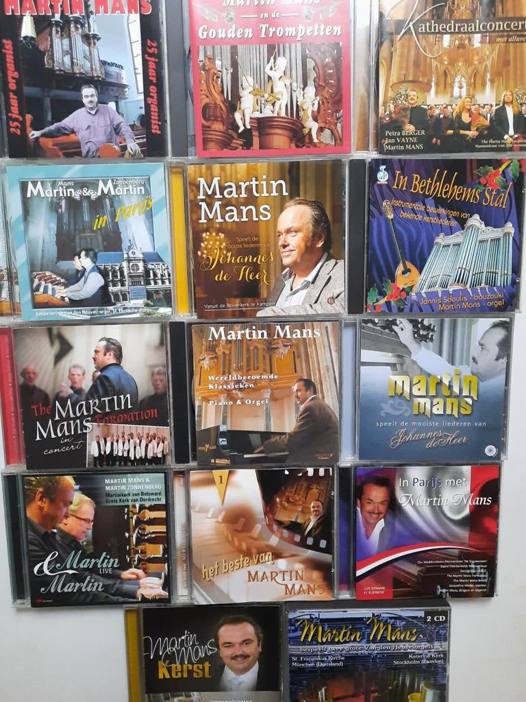 Martin Mans CD Collectie  orgel / organist, Ophalen of Verzenden, Zo goed als nieuw