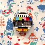 Televisie TV Testbeeld speldje badge enamel pin sieraad, Overige materialen, Overige kleuren, Verzenden, Minder dan 4 cm