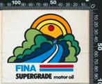 Sticker: Fina - Supergrade Motor Oil, Ophalen of Verzenden, Zo goed als nieuw, Auto of Motor