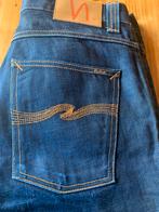 Nudie jeans dry low slim Jim 33/32, Ophalen of Verzenden, Zo goed als nieuw, Blauw, W32 (confectie 46) of kleiner
