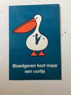 Sticker Bloedgeven kost maar een uurtje (Dick Bruna), Verzamelen, Stickers, Verzenden, Zo goed als nieuw