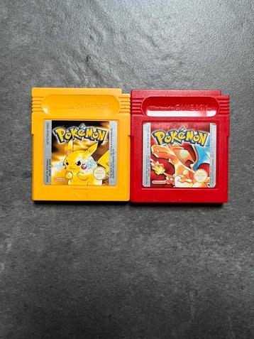 Pokemon Yellow + Pokemon Red (Ophalen in Zonhoven) beschikbaar voor biedingen