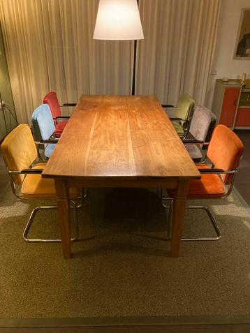 Robuuste Eikenhouten Tafel - 220x98 beschikbaar voor biedingen