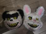 2 maskers panda en konijn, Ophalen of Verzenden, Nieuw