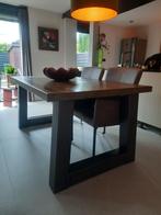 Stoere robuuste industriële eettafel, Huis en Inrichting, Tafels | Eettafels, Ophalen, 100 tot 150 cm, Stoer robuust industrieel
