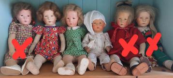 Antieke Käthe Kruse poppen beschikbaar voor biedingen