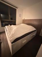 BRIMNES IKEA bed 180x200 met lades en lattenbodem, Huis en Inrichting, Slaapkamer | Bedden, Ophalen, Wit, Tweepersoons, Zo goed als nieuw