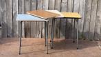 Vintage FORMICA tafels |opgefrist in ons atelier | 30 stuks, Huis en Inrichting, Gebruikt, Metaal of Aluminium, Vintage, 60 cm of meer