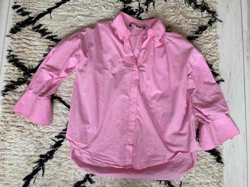 Felroze blouse Zara, maat 38/M, Kleding | Dames, Blouses en Tunieken, Zo goed als nieuw, Maat 38/40 (M), Roze, Ophalen of Verzenden