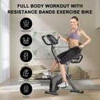Hometrainer met 8 Weerstandsniveaus en Hartslagsensoren, Sport en Fitness, Fitnessapparatuur, Benen, Verzenden, Nieuw, Metaal