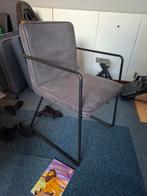 3 x  eetkamerstoel grijs, blauw en groen. Prijs per stuk, Huis en Inrichting, Ophalen, Gebruikt, Metaal, Eén