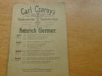 CZERNY'S STUDIENWERKE -BAND 1T/M 4, Muziek en Instrumenten, Ophalen of Verzenden, Gebruikt, Artiest of Componist, Piano