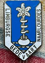 Limburgse Bedevaart Naar Lourdes Geemailleerd Speldje, Ophalen of Verzenden, Gebruikt, Overige onderwerpen, Speldje of Pin