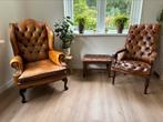 Chesterfield fauteuils, Huis en Inrichting, Fauteuils, Ophalen, Zo goed als nieuw, 75 tot 100 cm