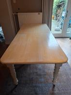 Brocante uitschuifbare eettafel, Huis en Inrichting, Tafels | Eettafels, Ophalen, Gebruikt, 200 cm of meer, 50 tot 100 cm