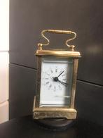 Antiek reisklokje 15 cm groot centraal seconden wijzer, Antiek en Kunst, Antiek | Klokken, Ophalen of Verzenden