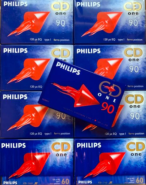 9x NOS Philips CD one 60 90 NIEUW cassettebandjes CDone OVP, Cd's en Dvd's, Cassettebandjes, Nieuw in verpakking, Onbespeeld, 2 t/m 25 bandjes