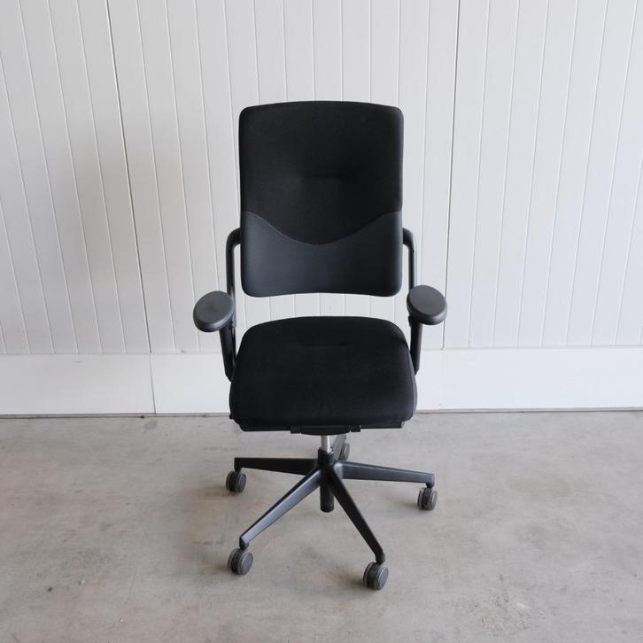 Grahl Xenium bureaustoel, Zwart/Grijs gestoffeerd, NPR1813, Huis en Inrichting, Bureaustoelen, Gebruikt, Bureaustoel, Zwart, Ergonomisch