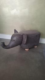 Donkergrijze Olifant Kruk / Poef - Kinderkamer, Ophalen, Minder dan 50 cm, Minder dan 50 cm, Zo goed als nieuw