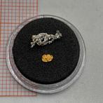 3mm Goudnugget & 9mm Zilver Kristal - Alaska, Ophalen of Verzenden, Goud