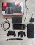Nintendo Switch + Pro Controller + hoes + game, Ophalen of Verzenden, Gebruikt, Switch Original