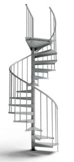 Scherp Geprijsde Wenteltrap / Spiltrap Voor Buiten Verzinkt, Doe-het-zelf en Verbouw, Ladders en Trappen, Nieuw, 2 tot 4 meter