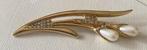 Mooie aconda broche, Ophalen of Verzenden, Zo goed als nieuw, Goud, Overige materialen