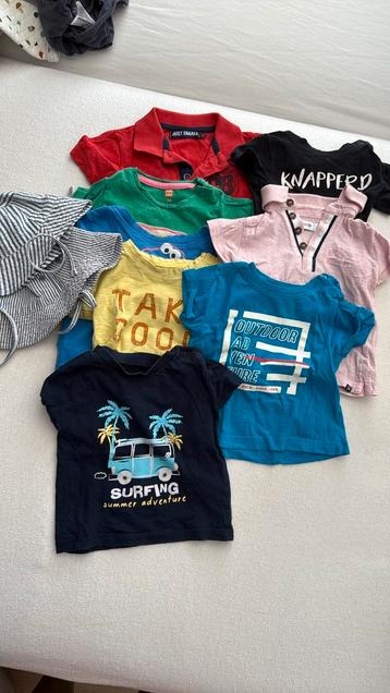 8 t-shirtjes maat 68-74 beschikbaar voor biedingen