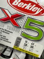 sale ! berkley x5 gevlochten lijn 300m rollen 8/00 t/m 40/00, Usa, Nieuw, Ophalen of Verzenden, Berkley