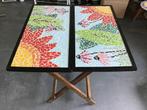 Mozaïek tafel inklapbaar eigen ontwerp BIEDEN MAG, Antiek en Kunst, Ophalen