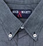 High & Mighty overhemd mt XXXL - boordmaat 41 cm 3XL, Overhemd, Ophalen of Verzenden, HIGH & MIGHTY, Grijs