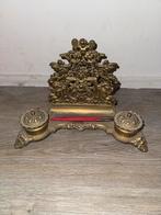 Antiek Messing Inktstel Victoriaanse Rococo Stijl, Ophalen