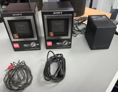 Sony APM-007AV Magnetically shielded amplifier monitor, Audio, Tv en Foto, Luidsprekers, Gebruikt, Front, Rear of Stereo speakers