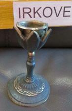 BRONS LAGE KANDELAAR * Tulp Model *, Verzenden, Koper of Brons