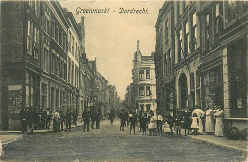 (701-052-041) Dordrecht Groenmarkt, Verzamelen, Ansichtkaarten | Nederland, Zuid-Holland, Verzenden