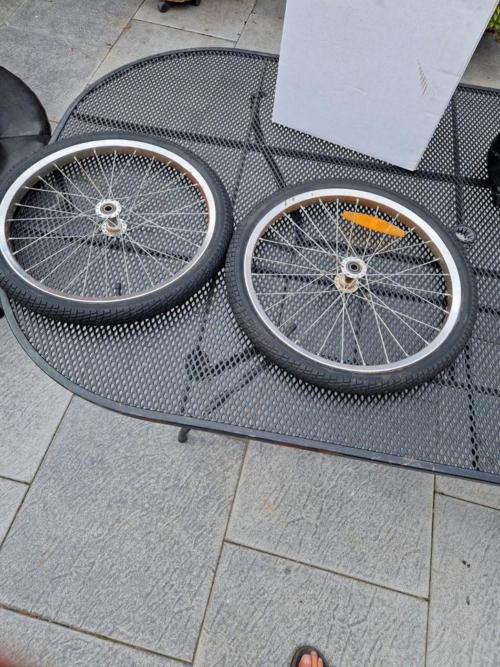 Wielen Set van 2, Fietsen en Brommers, Fietsonderdelen, Gebruikt, Algemeen, Wiel, Ophalen