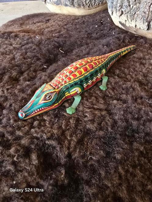 Tinplate Tin Toy Litho Alligator Friction Action West German, Antiek en Kunst, Antiek | Speelgoed, Ophalen