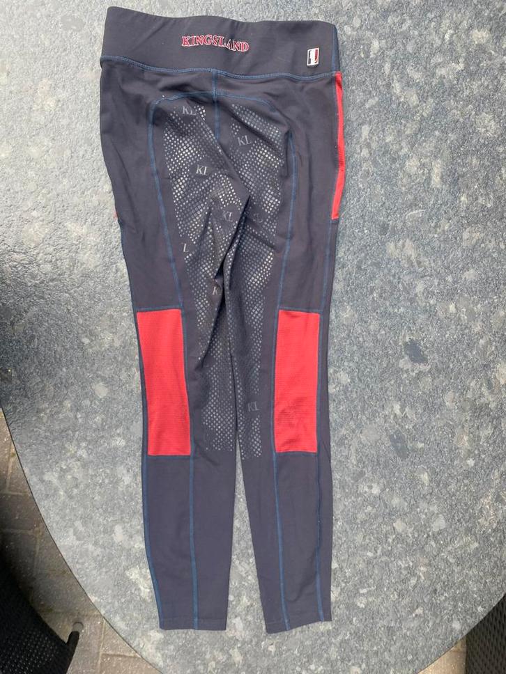 Rijlegging Kingsland, fullgrip Blauw/rood mt 38, Dieren en Toebehoren, Paardrijkleding, Zo goed als nieuw, Onderkleding, Dressuur