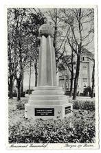 AK Bergen op Zoom - Monument Zamenhof, Ongelopen, Noord-Brabant, 1920 tot 1940, Verzenden