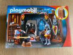 Playmobil Knights 5637 - meeneem smederij incl ridder & smid, Complete set, Ophalen of Verzenden, Zo goed als nieuw