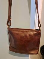 Leren schoudertas merk Bosboom in paars-bruin, Overige merken, Bruin, Ophalen of Verzenden, Zo goed als nieuw