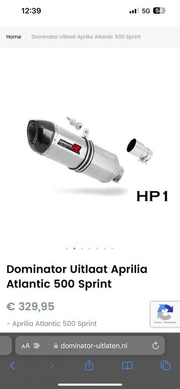 Dominator HP 1 Uitlaat