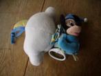 Disney Mickey Mouse muziektrekpluche aan wolk, Ophalen of Verzenden, Mickey Mouse, Gebruikt, Beeldje of Figuurtje