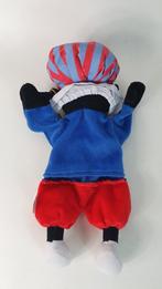 Zwarte Piet handpop, blauw pakje, 30 cm. 8B12, Kinderen en Baby's, Speelgoed | Knuffels en Pluche, Tweedehands verkoop, Tweedehands verkoop