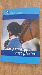 FNRS Leer paardrijden met plezier incl proevenboek, Boeken, Ophalen of Verzenden, Zo goed als nieuw, Paarden of Pony's