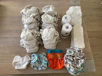 Groot pakket wasbare luiers maat 1 Little Lamb beschikbaar voor biedingen