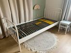 Eenpersoonsbed 90x200 | Beter Bed Alex | wit | met matras, Ophalen, 90 cm, Eenpersoons, Wit
