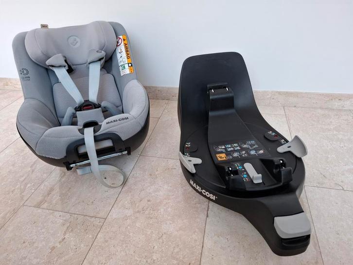 Autostoeltje Maxi-cosi Pearl 360 met ISOFIX base - grijs, Kinderen en Baby's, Autostoeltjes, Zo goed als nieuw, Maxi-Cosi, 9 t/m 18 kg