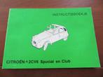 Instructieboek Citroen 2CV6 Special, 2CV6 Club 1981, Ophalen of Verzenden