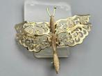 Gouden vintage broche gemaakt als een Libelle. 2025/537., Ophalen of Verzenden, Goud, Broche